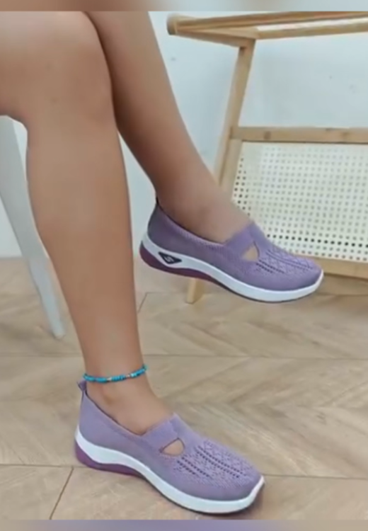 Women's multicolor woven casual shoes