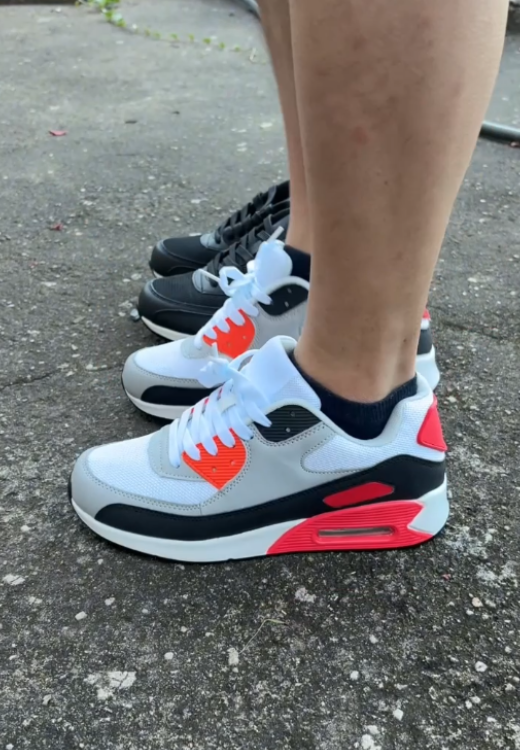 Men's Red and Black Air Cushion High Quality Casual Shoes