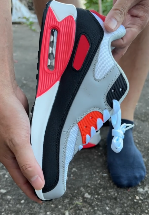 Men's Red and Black Air Cushion High Quality Casual Shoes