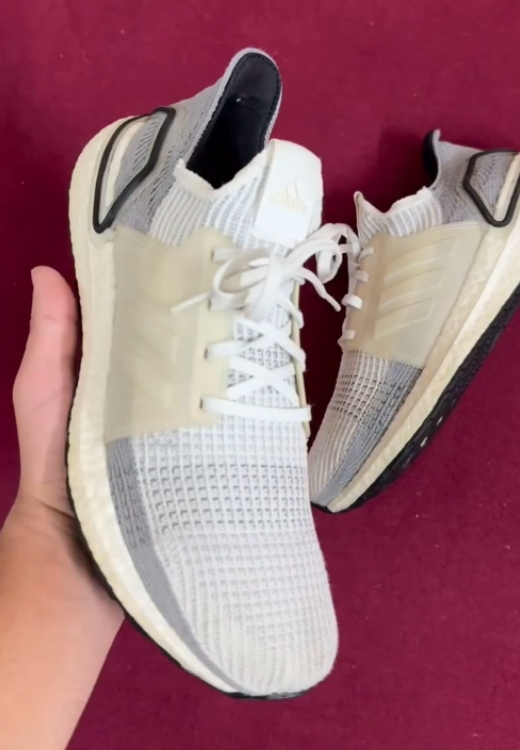 Men's white mesh casual shoes