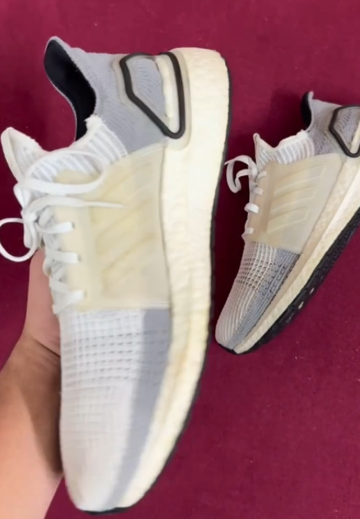 Men's white mesh casual shoes