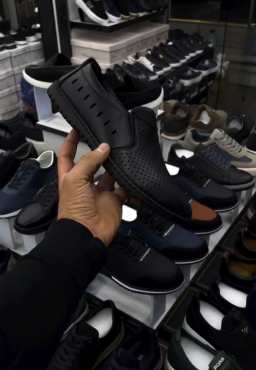 Men's classic soft breathable leather shoes