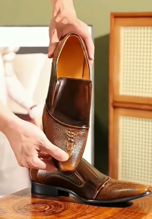 Italy handmade high-quality creative leather shoes