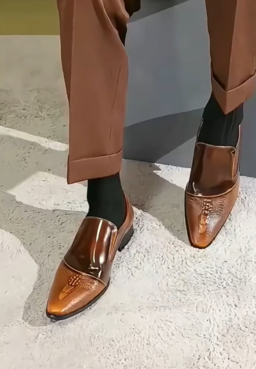 Italy handmade high-quality creative leather shoes