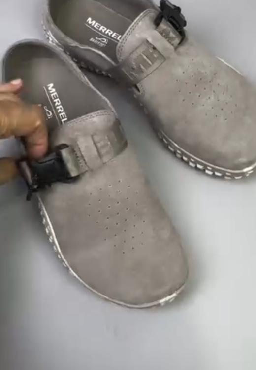Grey casual birken shoes