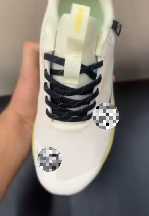 Classic white mesh sneakers
