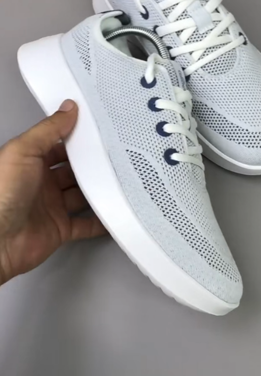 Grey correction arch support mesh casual shoes