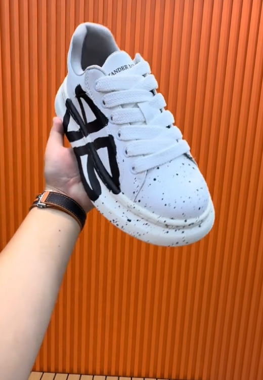 Clover grass inkjet printing leisure heighten sports shoes.