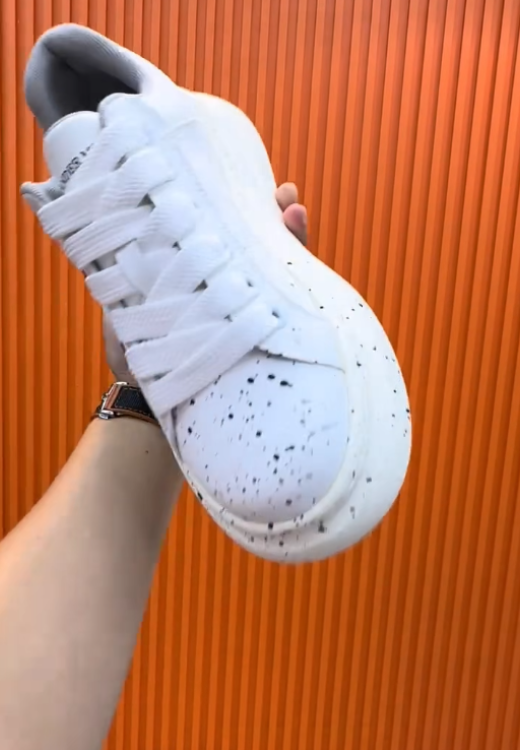 Clover grass inkjet printing leisure heighten sports shoes.