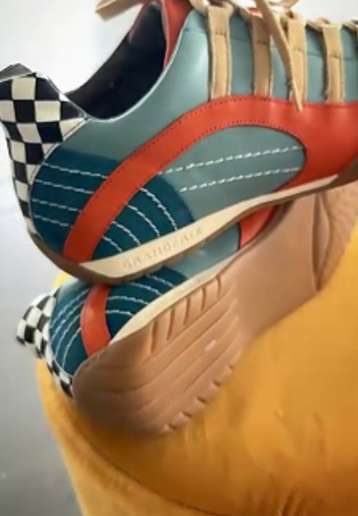 Men's Racing Sneaker in Electric Tri-Colore