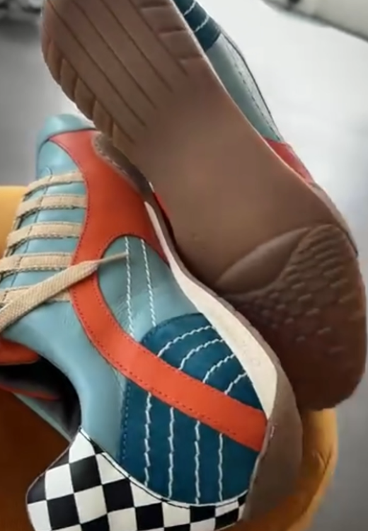 Men's Racing Sneaker in Electric Tri-Colore