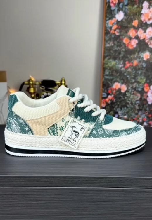 Men's Fashion Plant Printing Casual Shoes