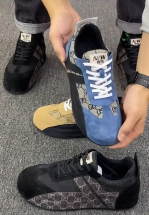 Men's classic old-fashioned pattern high-quality casual shoes