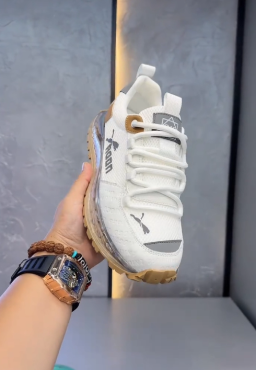 Men's fashion transparent air cushion sneakers