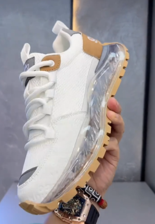 Men's fashion transparent air cushion sneakers