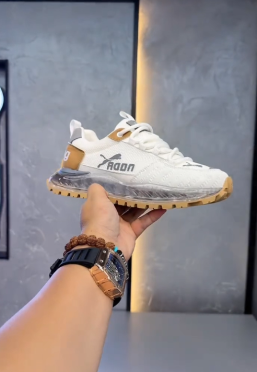 Men's fashion transparent air cushion sneakers