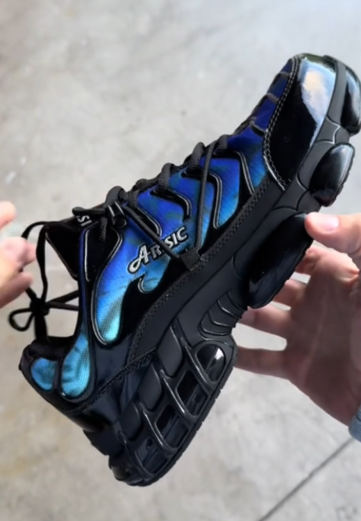 Best-selling men's colorful air cushion hammer safety shoes