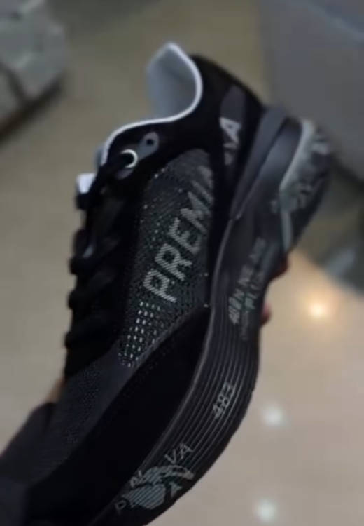 Men's black mesh printed casual sports shoes