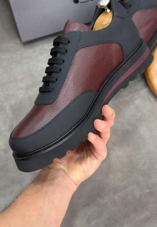Multicolor stitching casual shoes