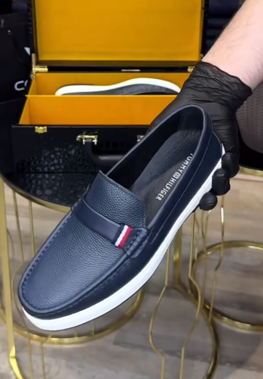 Men's leisure soft leather pedal