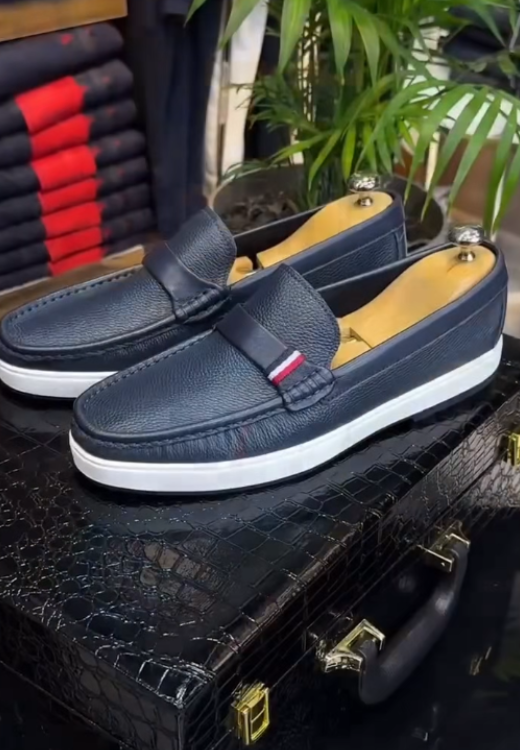 Men's leisure soft leather pedal