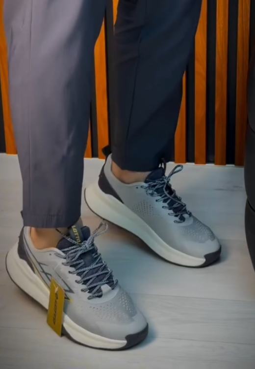 Grey summer sneakers