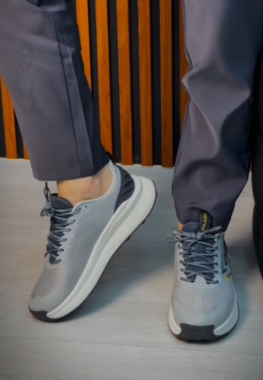Grey summer sneakers