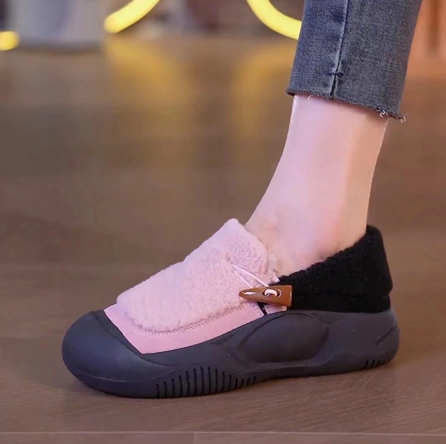 Warm suede platform orthopedic boots