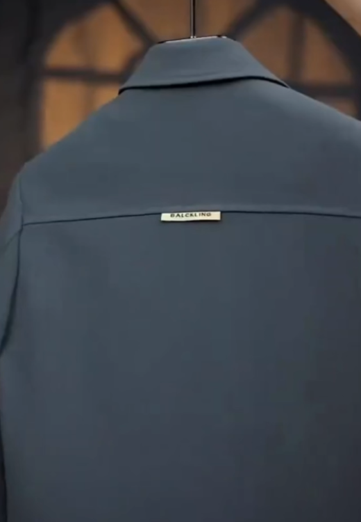 Pure black stiff jacket