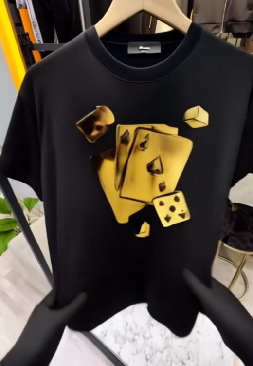 Hot clearance gold poker T-shirt