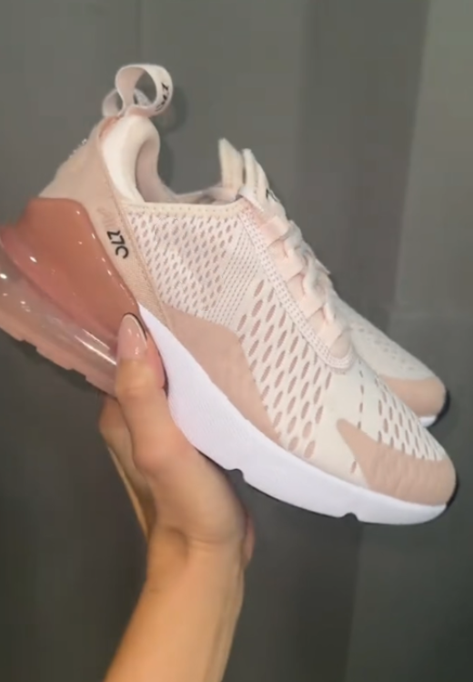 Pink diamond breathable sneakers