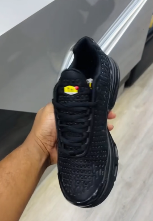Men's high quality glossy woven air cushion sneakers