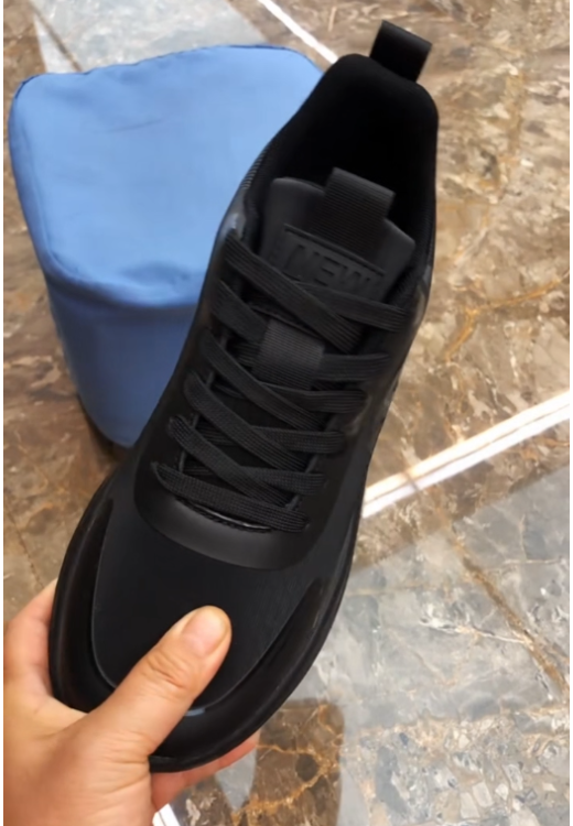 Men's black arrow casual sports shoes