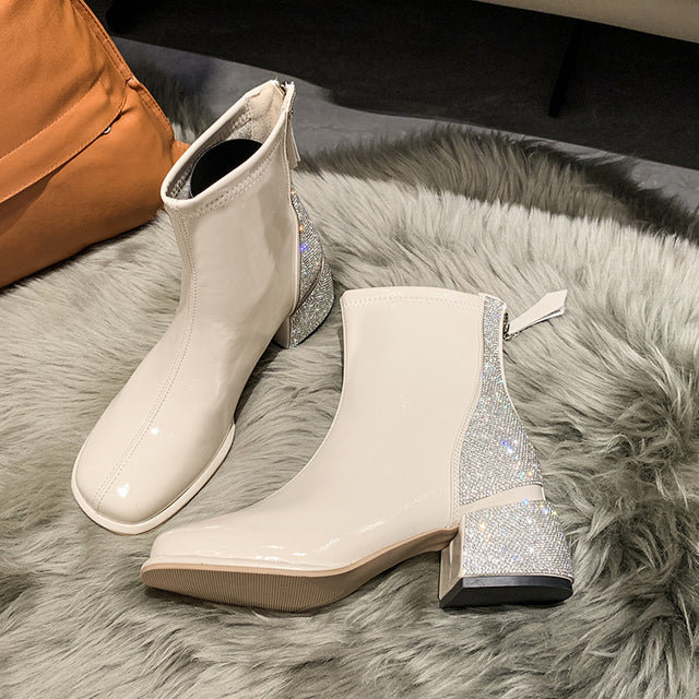 Shiny Leather Goddess Boots