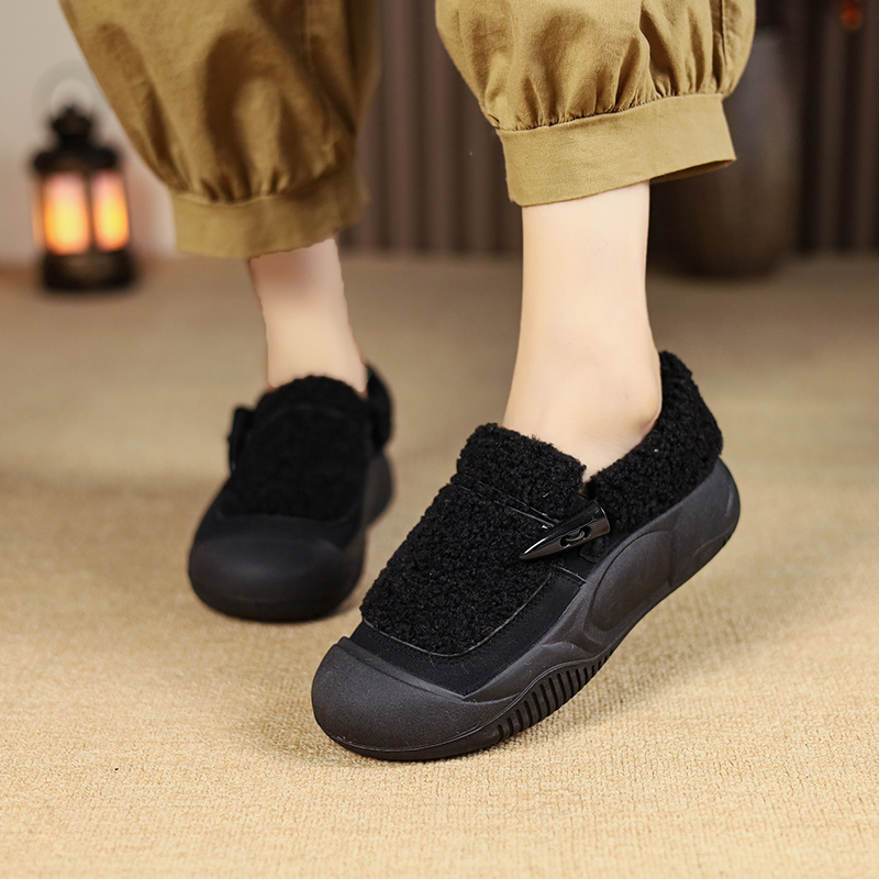 Warm suede platform orthopedic boots
