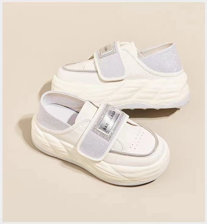 Breathable Soft Sole Sparkly Velcro Shoes
