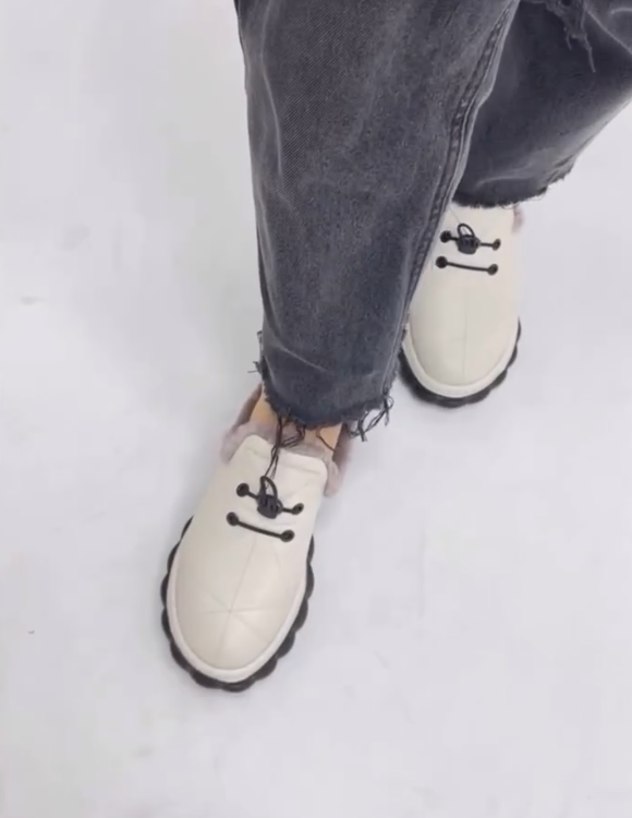 Warm cashmere soft sole casual shoes