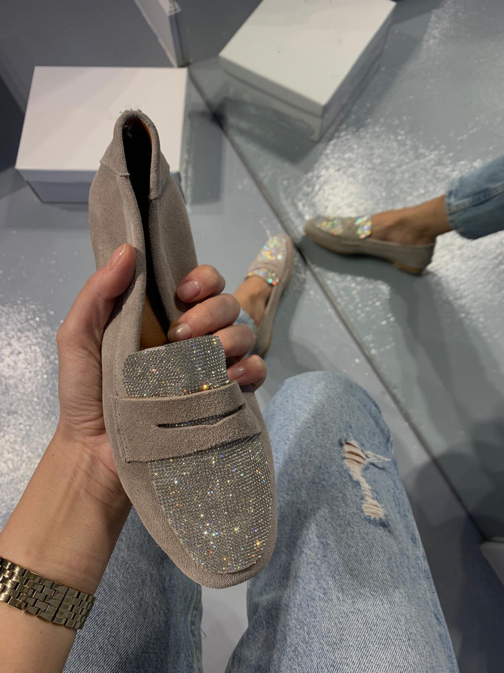 Refined Diamond Casual Espadrilles