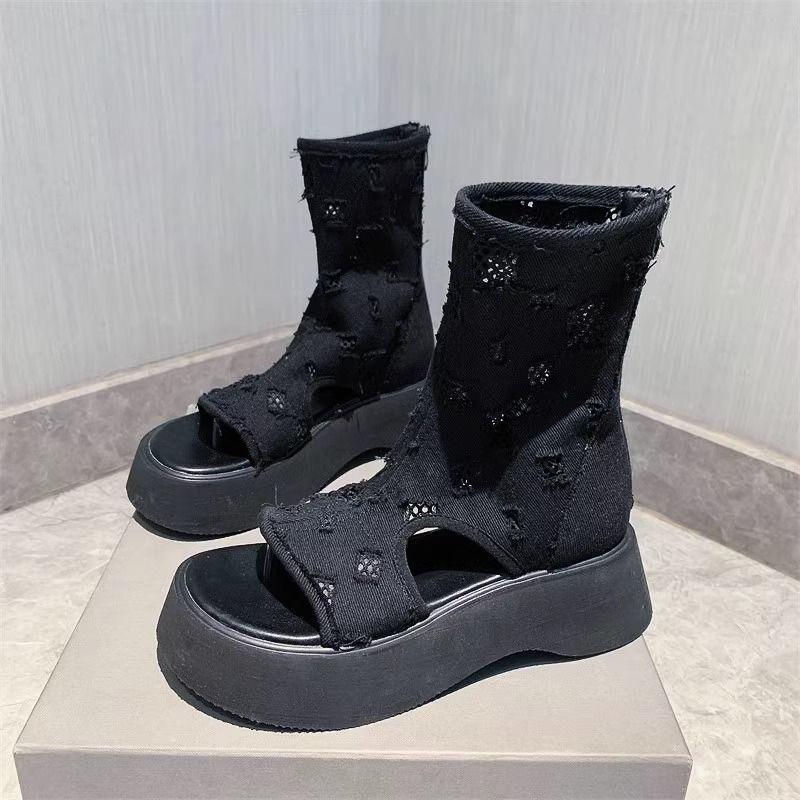 New Summer Denim Casual Sandals