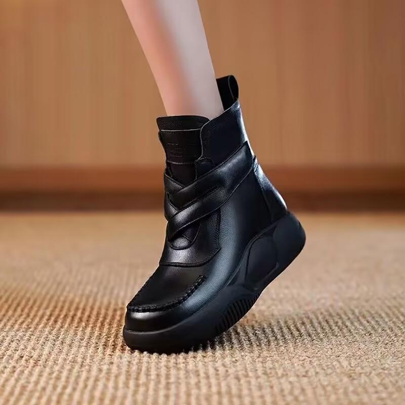 (Winter Big Saleš„)Leather Thermal Velcro Corrective Boots