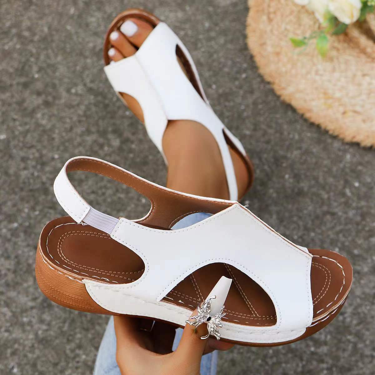 Summer stretch non-slip sandals