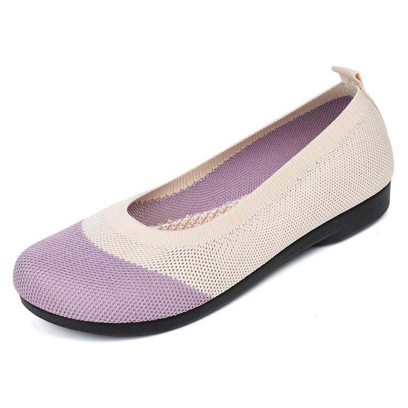 Flyweave soft-soled flat shoes