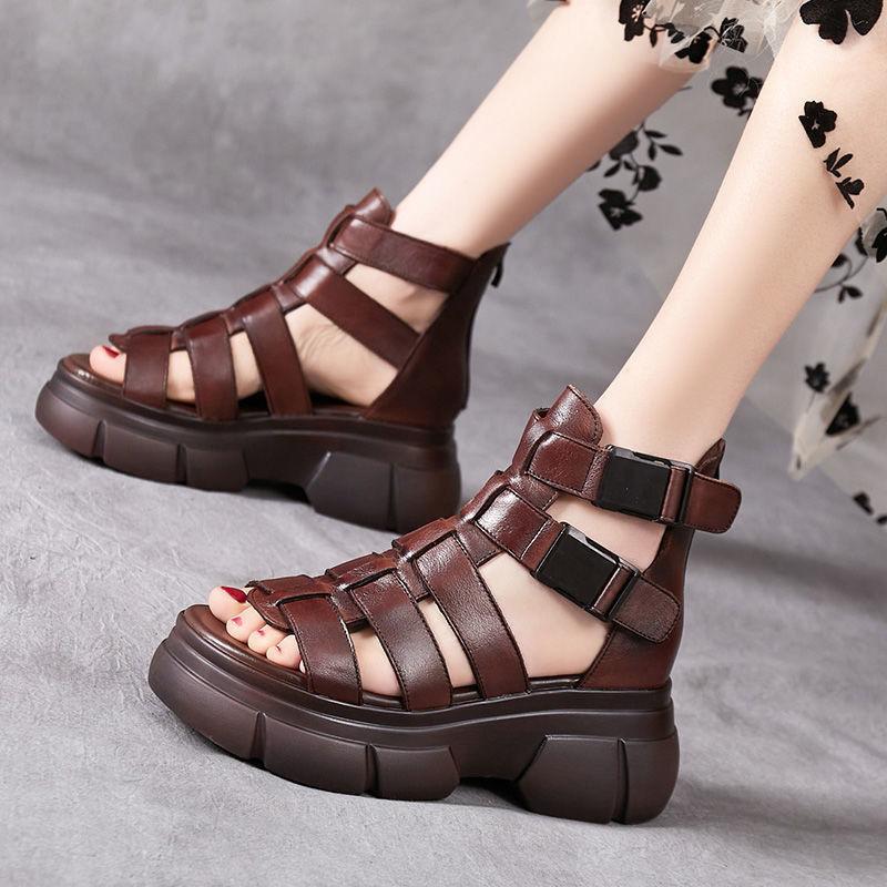 Italian Waterproof Leather Casual Sandal