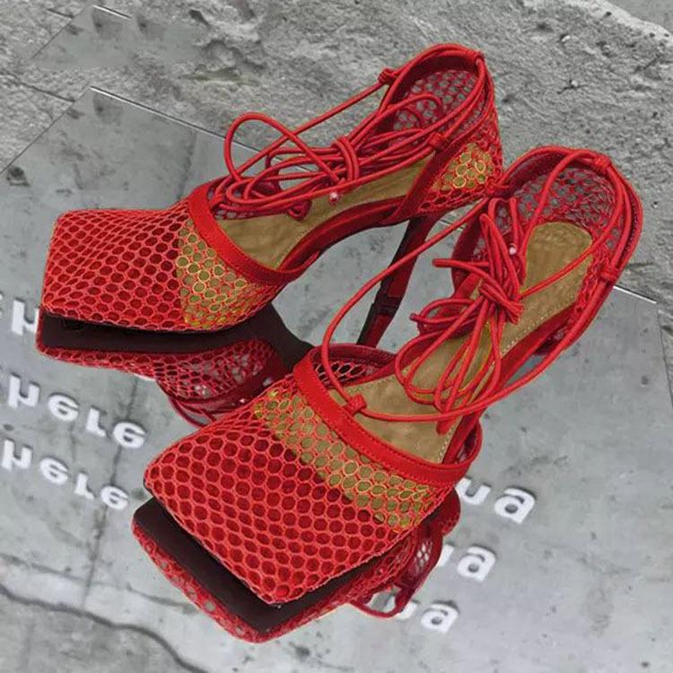 Mid Heel Mesh Casual Shoes