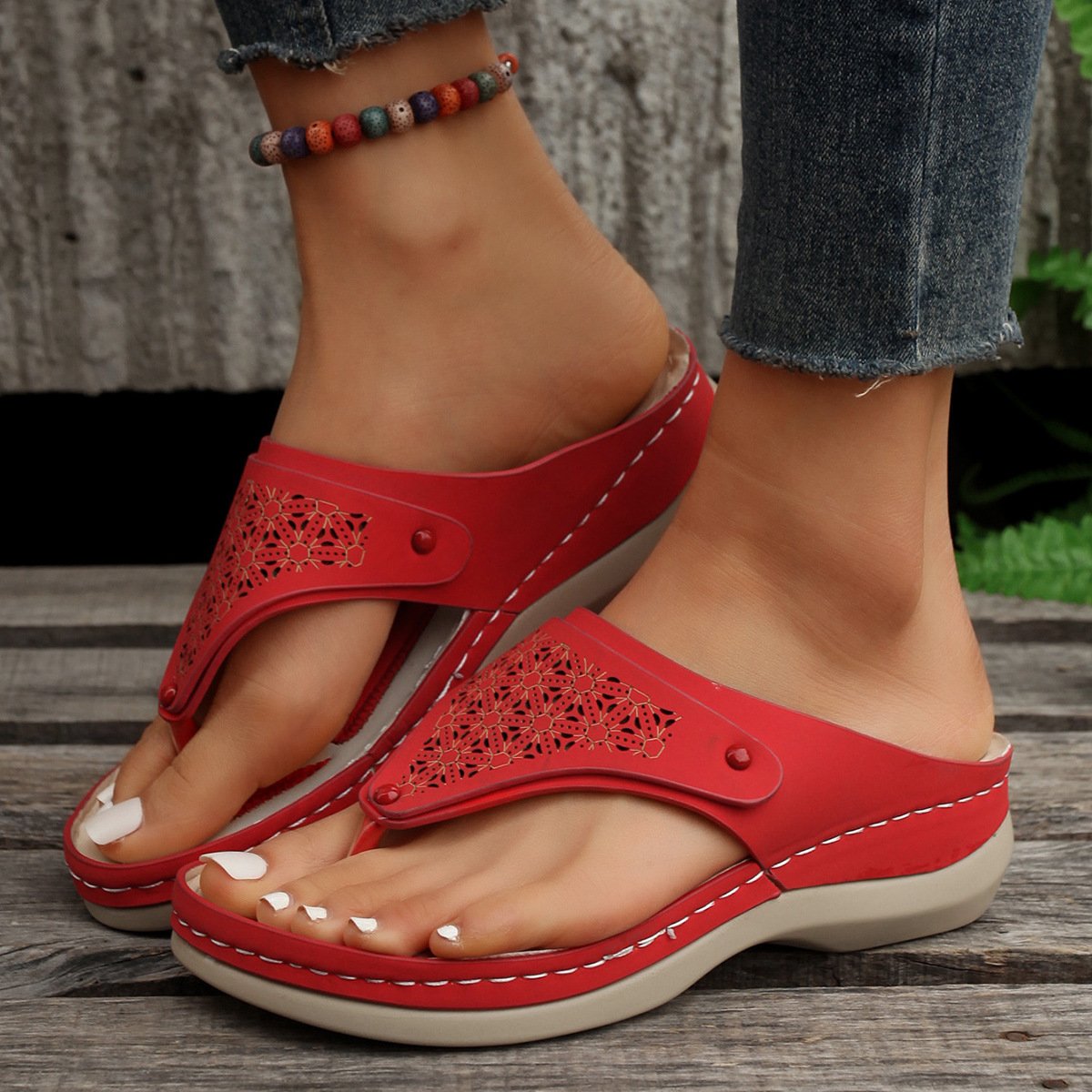 đ„Last Day Promotion 49% OFFđ„ Leather Orthopedic Arch Diabetic Walking Sandals