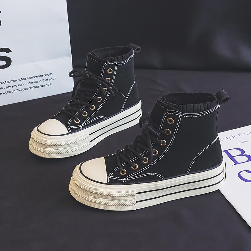 Versatile suede soft sole sneakers