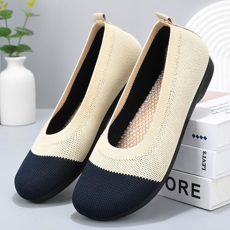 Flyweave soft-soled flat shoes