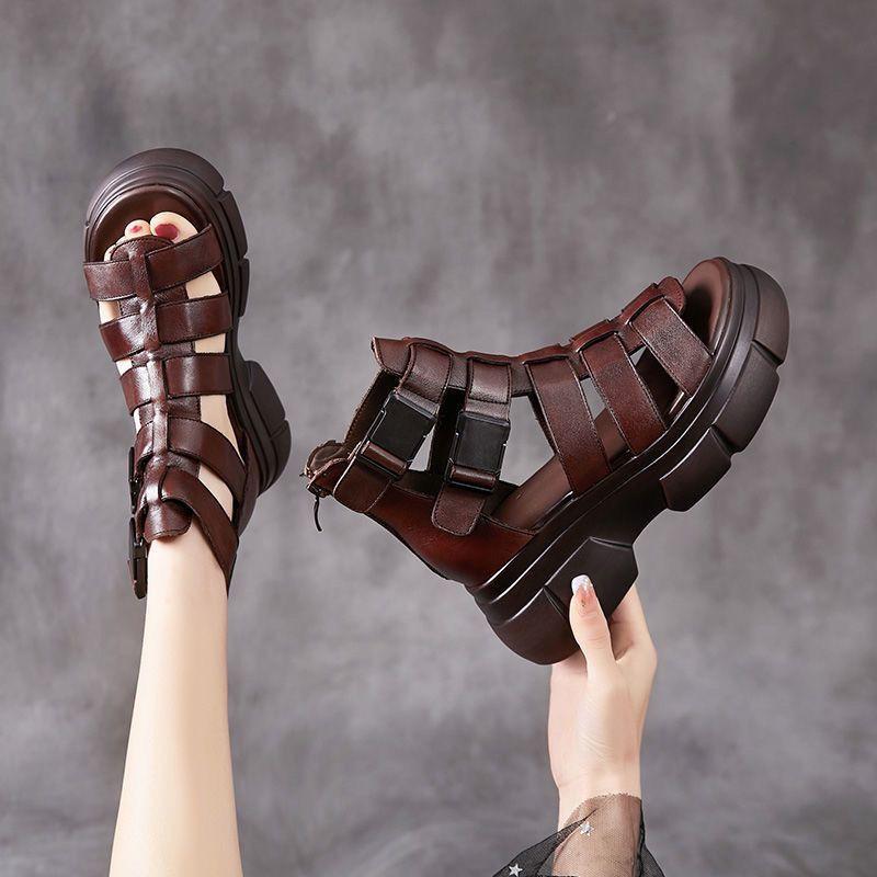 Italian Waterproof Leather Casual Sandal