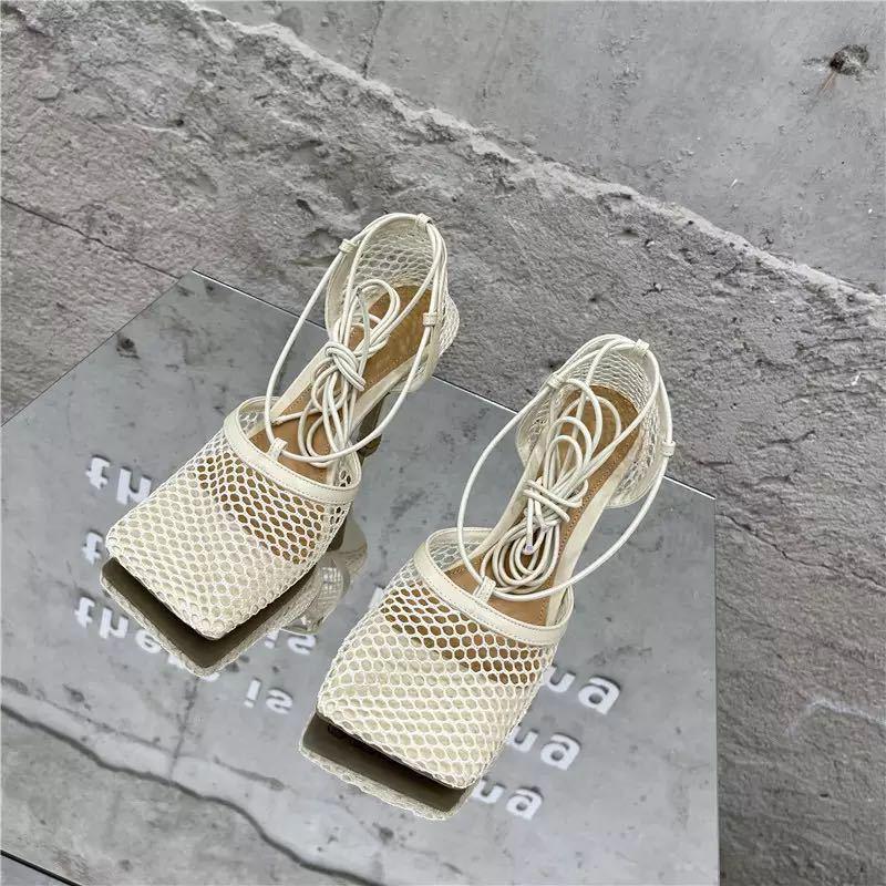 Mid Heel Mesh Casual Shoes