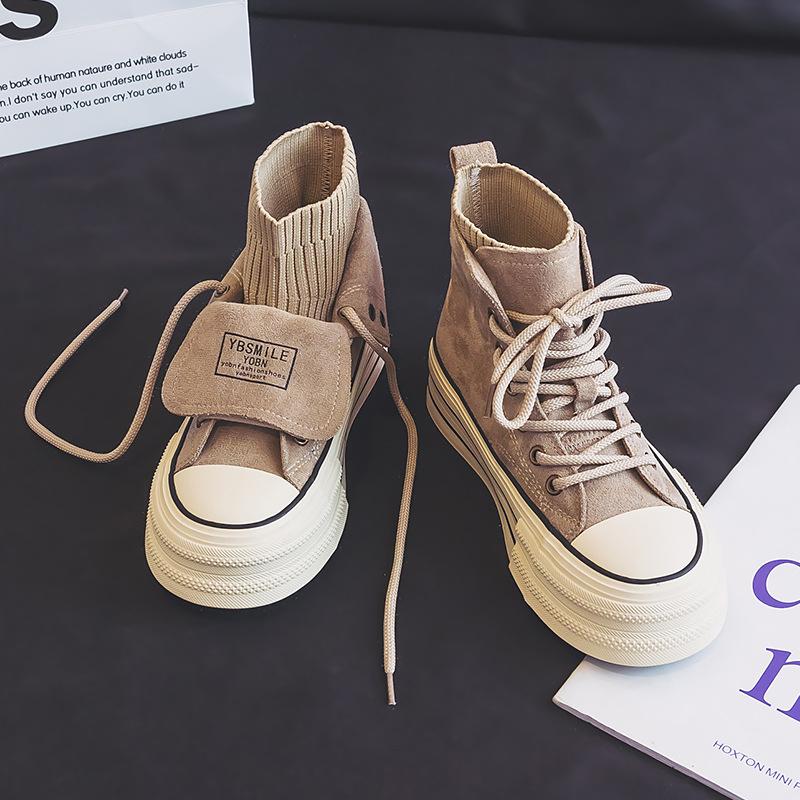 Versatile suede soft sole sneakers